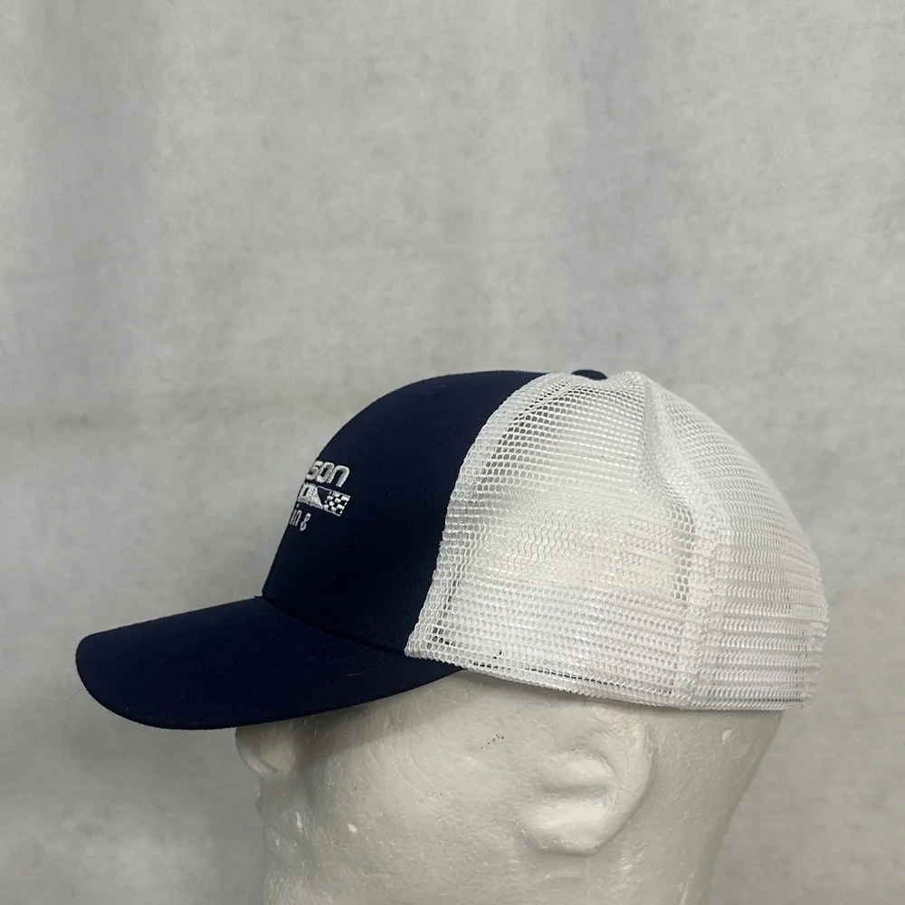 Navy and White Trucker Hat - Picture 2 of 4